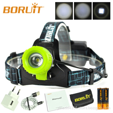 USB Rechargeable High Powerful 6000lm Aluminum Alloy LED Headlamp